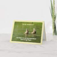 Husband Happy Anniversary Cute Funny Ducks