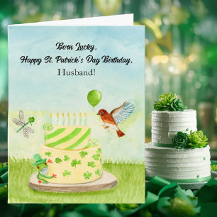 Husband Happy St Patricks Day Birthday Card