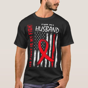 Husband Heart Disease Awareness Month Products Ame T-Shirt