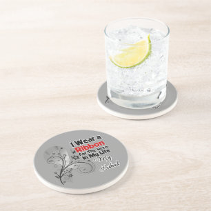 Husband Hero in My Life Brain Cancer Coaster