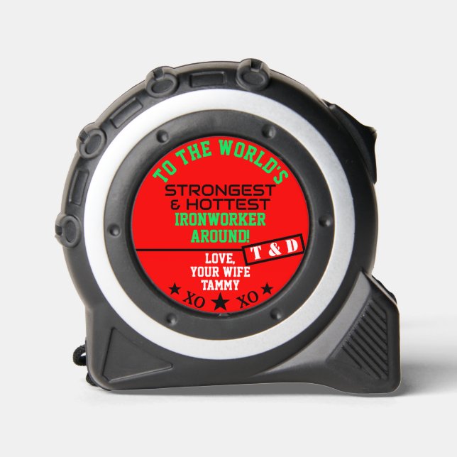 Husband Hottest Strongest Worker Monogram 1 (Front)