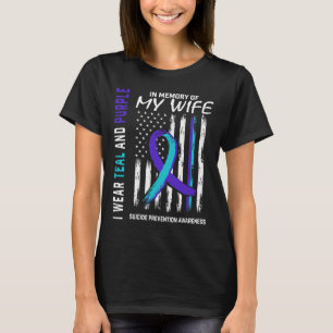 Husband In Memory Of Wife Suicide Awareness Preven T-Shirt
