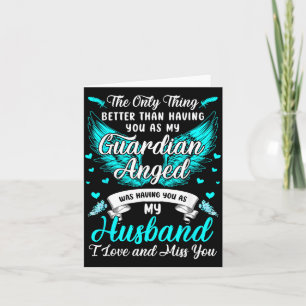 Husband is Guardian Angel Missing Husband In Card