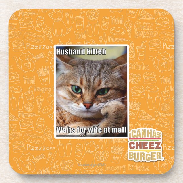 Husband Kitteh Coaster (Front)