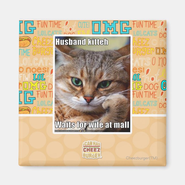 Husband Kitteh Magnet (Front)