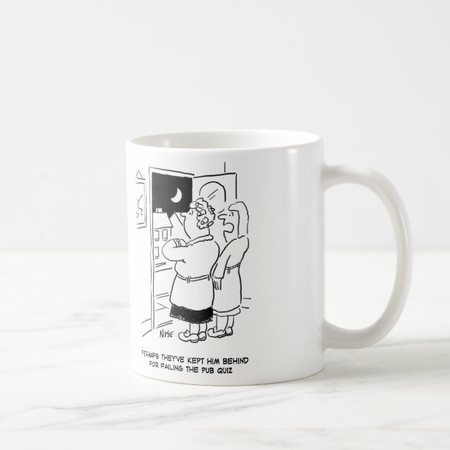 Husband late back from the pub quiz coffee mug (Right)