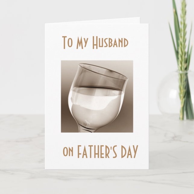 "HUSBAND, LET'S CELEBRATE YOU" FATHER'S DAY CARD (Front)