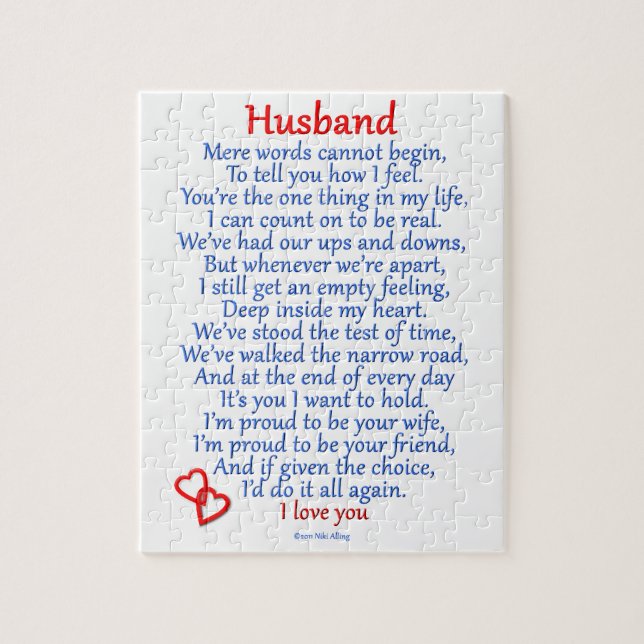 Husband Love Jigsaw Puzzle (Vertical)
