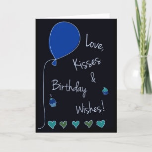 ***HUSBAND*** LOVE,KISSES,BIRTHDAY WISHES FOR YOU CARD