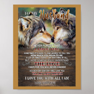 Husband Lovers To My Husband I Loved You Poster
