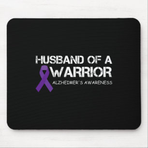 Husband Of A Warrior Alzheimerheimer's Awareness Mouse Pad