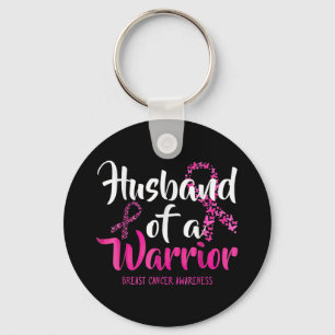 Husband Of A Warrior Breast Cancer Awareness _1 Key Ring