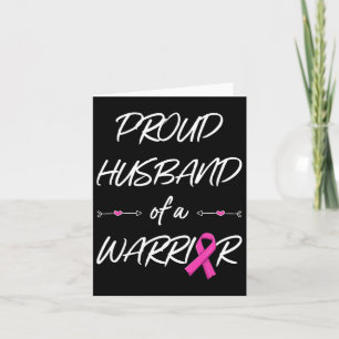 Husband Of A Warrior Breast Cancer Awareness  Card