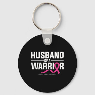 Husband Of A Warrior Breast Cancer Awareness Key Ring