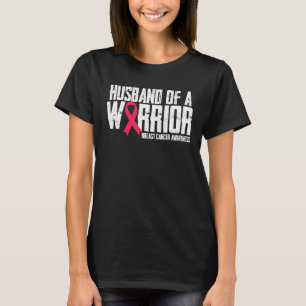 Husband Of A Warrior Breast Cancer Awareness Mens T-Shirt