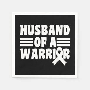 Husband Of A Warrior Breast Cancer Awareness Napkin