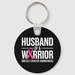 Husband Of A Warrior Breast Cancer Awareness Suppo Key Ring
