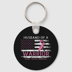 Husband Of A Warrior Breast Cancer Awareness Suppo Key Ring