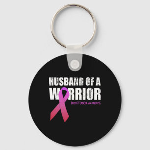 Husband Of A Warrior Breast Cancer Awareness Suppo Key Ring
