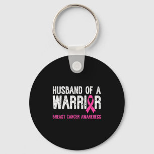 Husband Of A Warrior Breast Cancer Awareness Suppo Key Ring