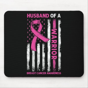 Husband Of A Warrior Breast Cancer Awareness Suppo Mouse Pad