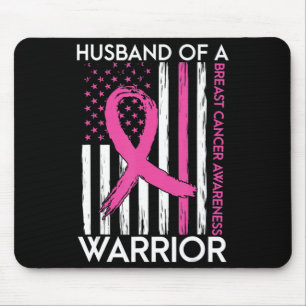 Husband Of A Warrior Breast Cancer Awareness Suppo Mouse Pad