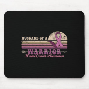 Husband Of A Warrior Breast Cancer Awareness Suppo Mouse Pad