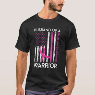 Husband Of A Warrior Breast Cancer Awareness Suppo T-Shirt