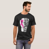 Husband Of A Warrior Breast Cancer Awareness Suppo T-Shirt (Front Full)