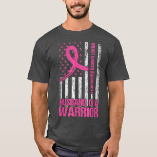 Husband Of A Warrior Breast Cancer Awareness Suppo T-Shirt