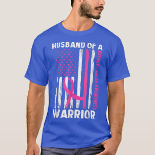 Husband Of A Warrior Breast Cancer Awareness Suppo T-Shirt