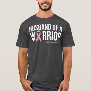 Husband of Breast Cancer Survivor Awareness Pink R T-Shirt