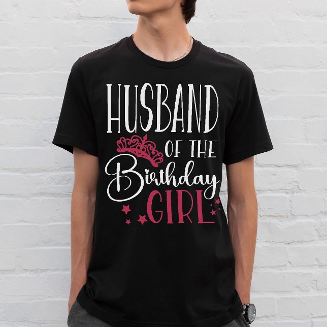 Husband of the Birthday Girl Personalised Family T-Shirt (Creator Uploaded)