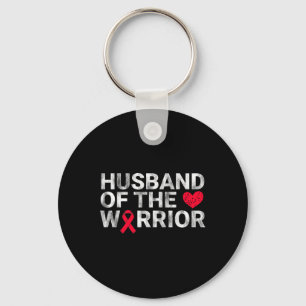 Husband Of The Heart Warrior Heart Disease Awarene Key Ring