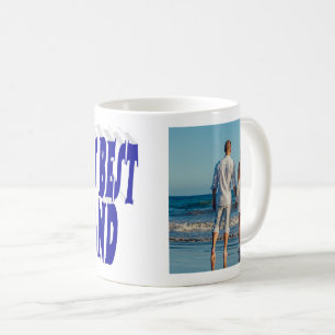 Husband Photo with blue text  Coffee Mug