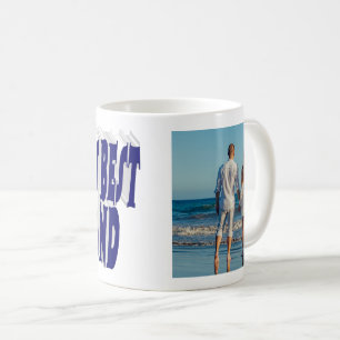 Husband Photo with dark blue text Coffee Mug