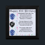 Husband Poem  -  40th Birthday Gift Box<br><div class="desc">A great gift for a husband on his 40th birthday</div>