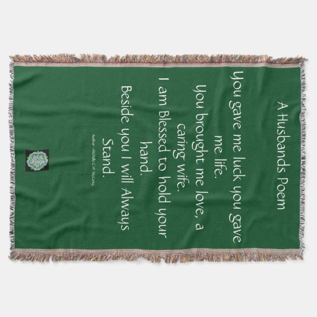 Husband Poem Blanket (Front)