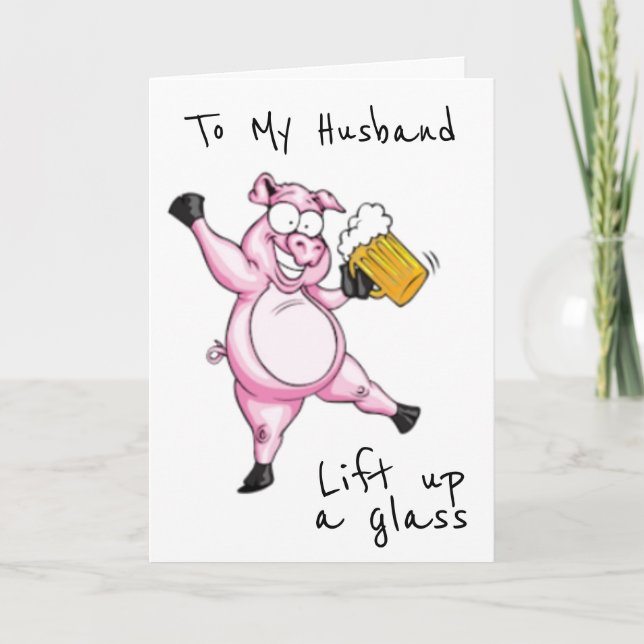 **HUSBAND** READY TO CELEBRATE **BIRTHDAY** CARD (Front)
