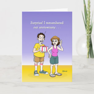 Husband Remembers! Anniversary Card