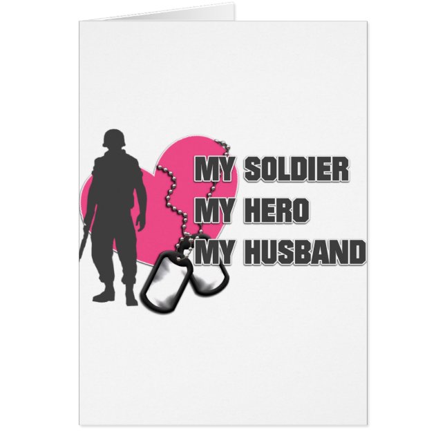 Husband Soldier Pink Heart (Front)