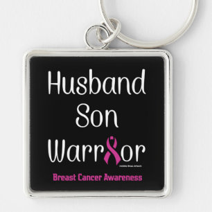 Husband/Son/Warrior...Breast Cancer Key Ring
