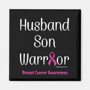Husband/Son/Warrior...Breast Cancer Magnet