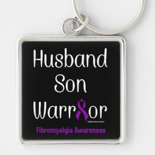 Husband Son Warrior...Fibro Key Ring