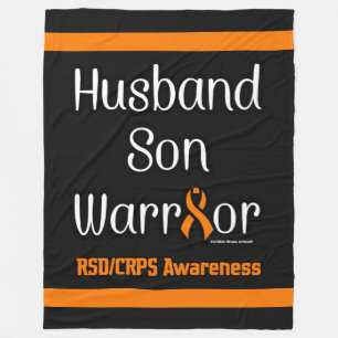 Husband Son Warrior...RSD/CRPS Fleece Blanket