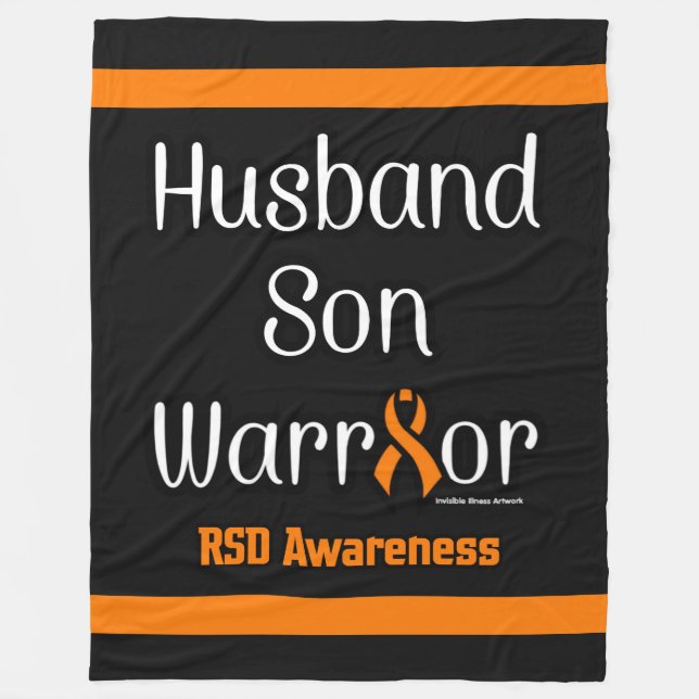 Husband Son Warrior...RSD Fleece Blanket (Front)
