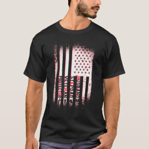 Husband Stepdad Veteran Protector Hero Dad Fathers T-Shirt