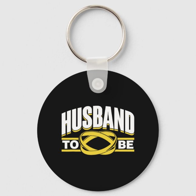 Husband To Be Bride Team Party Groom Bachelor  Key Ring (Front)