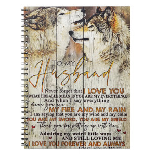 Husband To My Husband I Love You Notebook