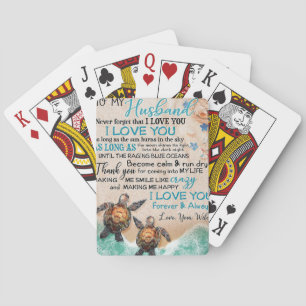 Husband To My Husband Turtle Playing Cards
